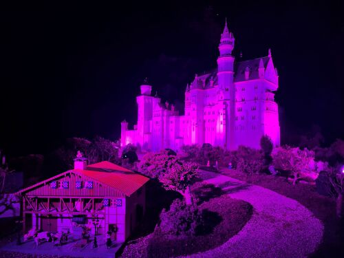 Letztes Jahr erstrahlte das Schloss Neuschwanstein im MINILAND lila beim Purple Light Up zum Internationalen Tag der Menschen mit Behinderung.