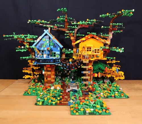 Auch die Familien-Challenge folgt dem Ruf der Wildnis. Ein Familien-Bauwerk zeigt ein fantastisches LEGO® Baumhaus