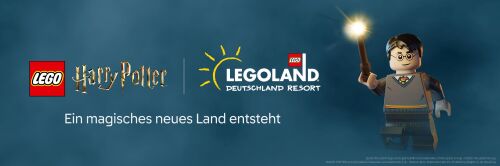 Im LEGOLAND Deutschland Resort entsteht das weltweit erste LEGO Harry Potter Land, in dem Hogwarts und LEGO Steine erstmals zusammen in einem Freizeitpark erlebbar sein werden.