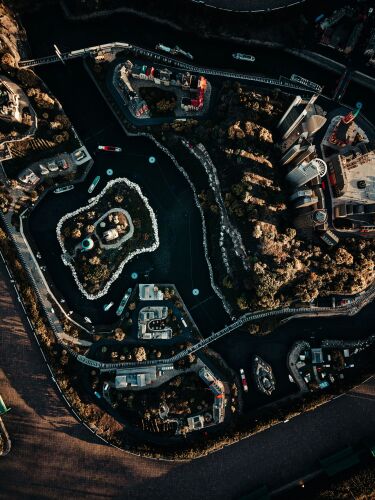 Die Sonnenfinsternis über dem MINILAND im LEGOLAND Deutschland Resort. Fotograf: Luis Baumeister, TMC Media