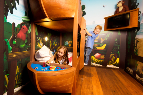 Kinderzimmer im Pirateninsel Hotel im LEGOLAND Feriendorf